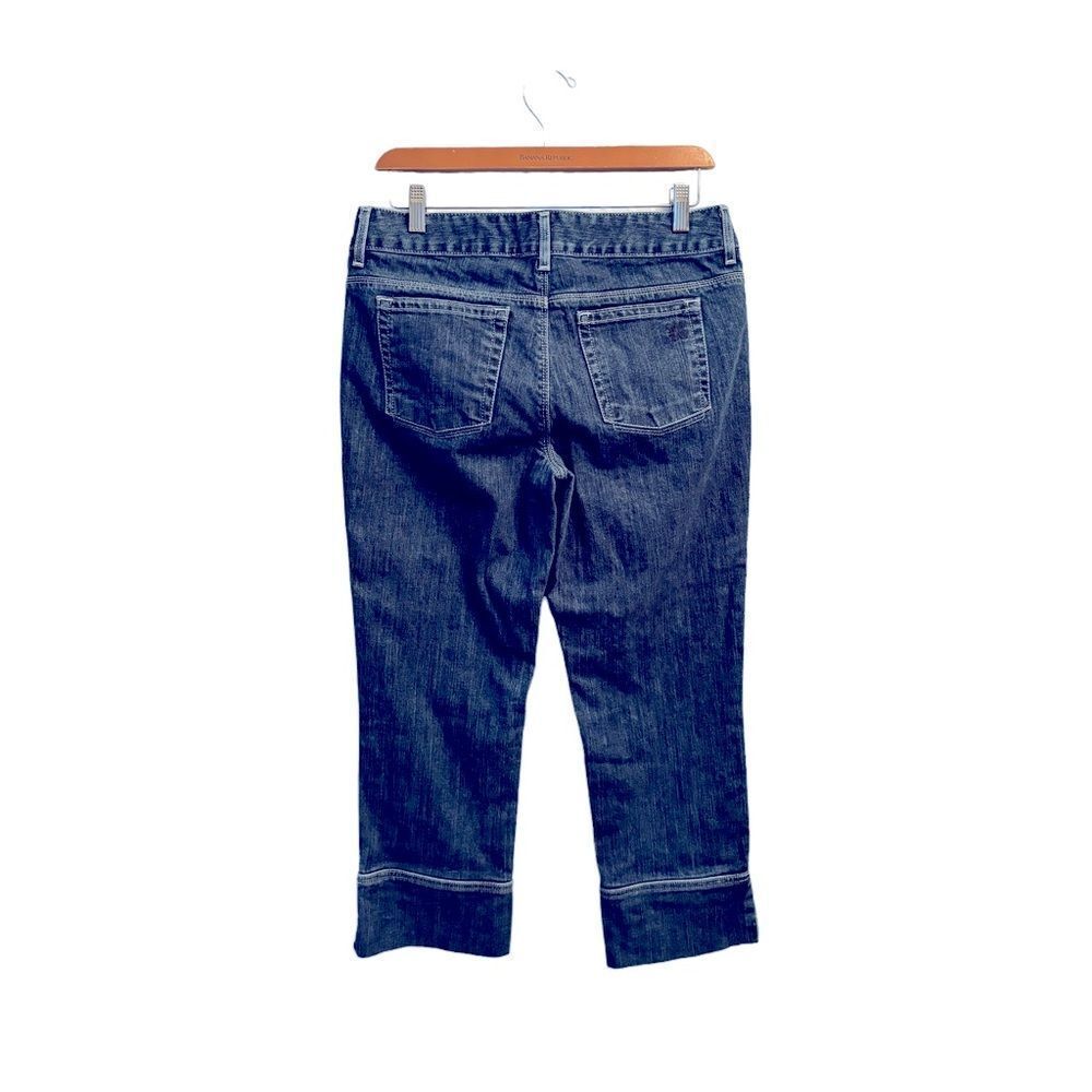 Simply Vera Vera Wang Light Blue Straight Leg Jean Capris Size 6 10 0336 - Picture 3 of 7